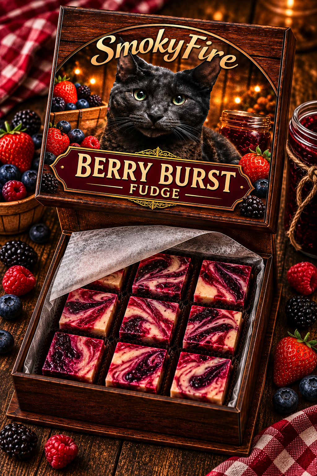 Berry Burst Fudge